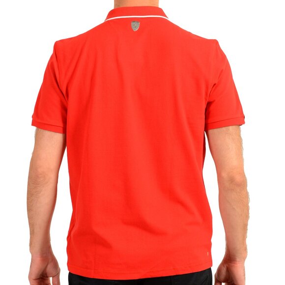Scuderia Ferrari X Puma Men's Red Short Sleeve Polo Shirt - Picture 3 of 6